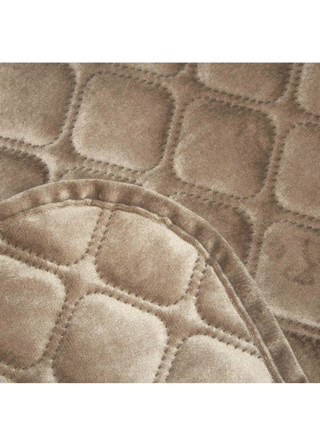 Велюровое полуторное покрывало 150*210 см гипоаллергенное Светло-Коричневый (29810150210) ТЕП (366303374)