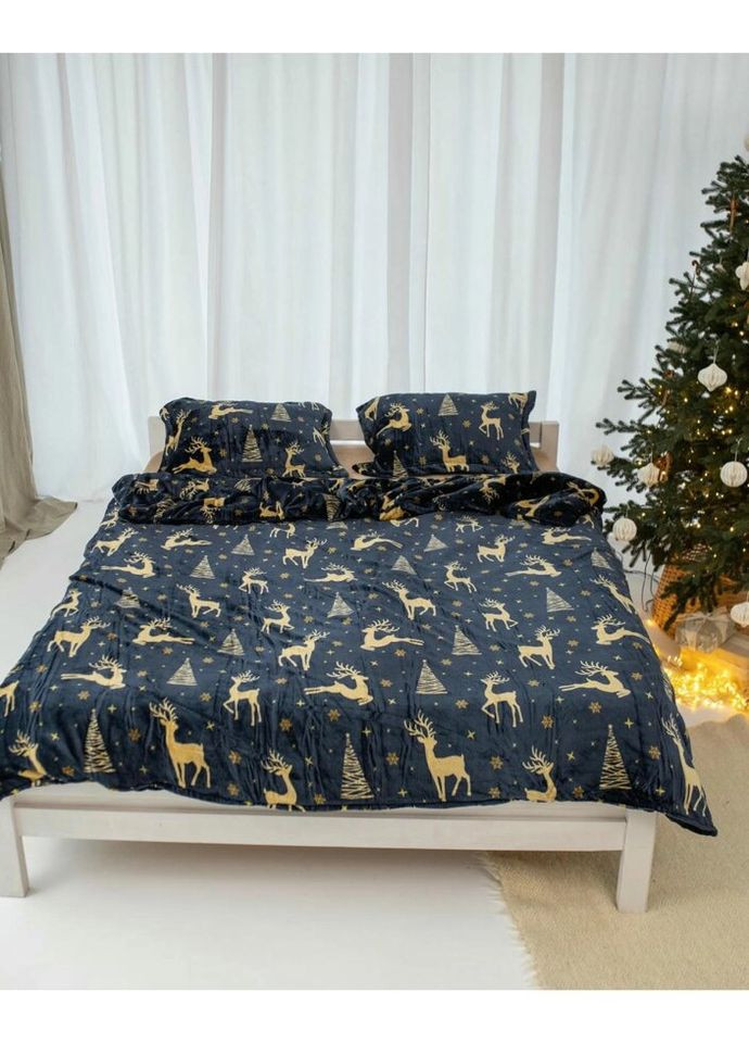 Постільна білизна плюшева євро Home 20737 200х220 см DUSHKA (327791630)