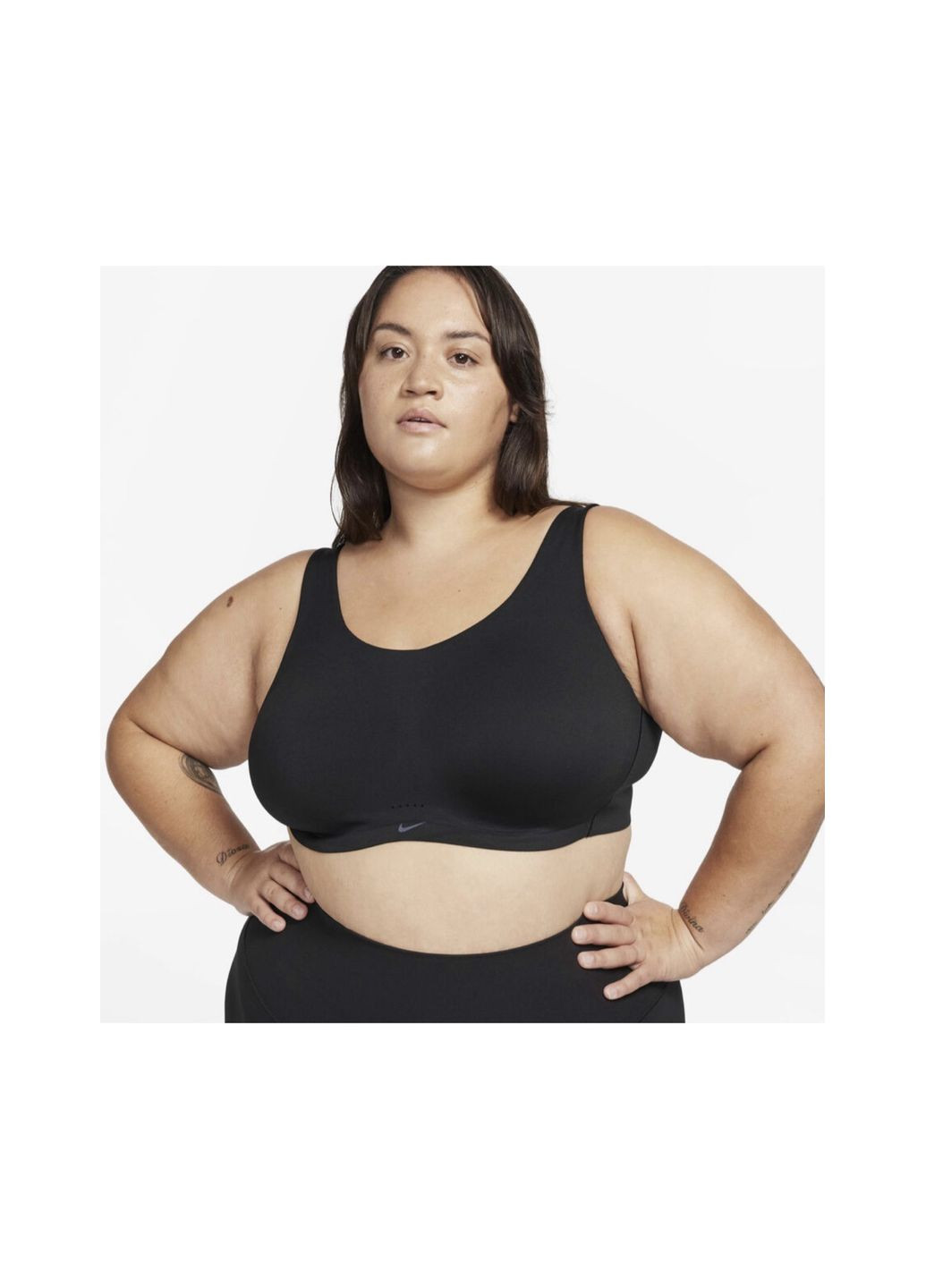 Чёрный бюстгальтер Nike