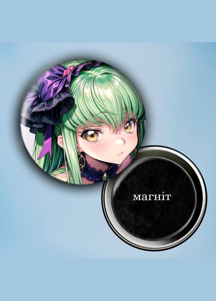 Фотомагнит (магнит на холодильник) Аниме Код Гиас #0010 56 мм черный No Brand (309157006)