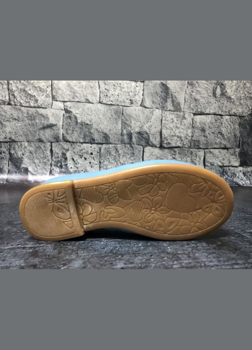 Голубые кожаные детские туфли для девочек с супинатором голубого цвета, Bistfor