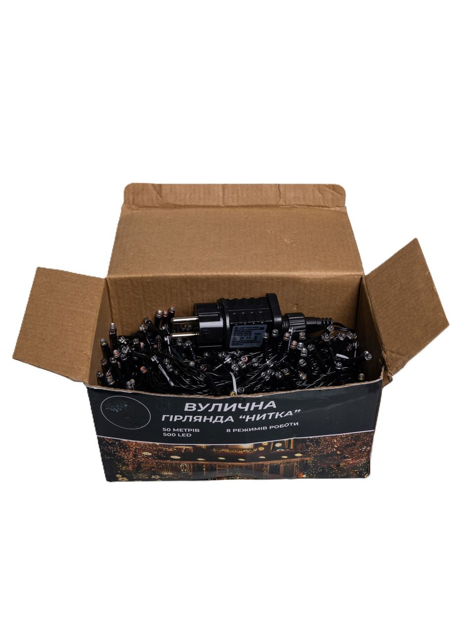 Гирлянда Рождественская фея 50м 500 LED черный провод мультиколор для дома и сада освещение декор Garlando (370432818)