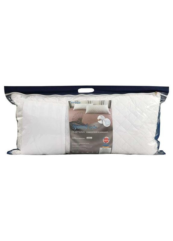 Подушка 40x80 - Spanish style з наволочкою сатин страйп біла (20688) Руно (347163188)