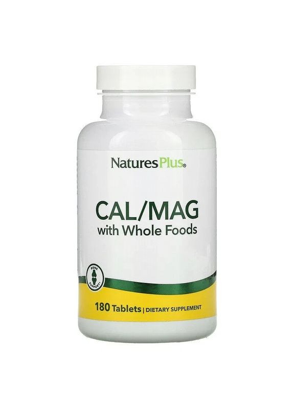 Кальций Магний Source of Life Cal/Mag, 180 таблеток Nature's Plus (361119214)