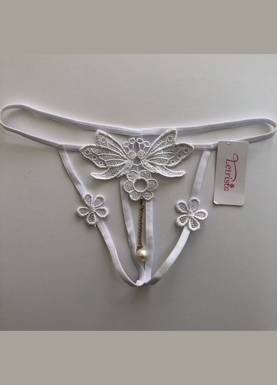 Трусики з розрізом та підвіскою з перлинкою (арт.8075) No Brand (346121514)