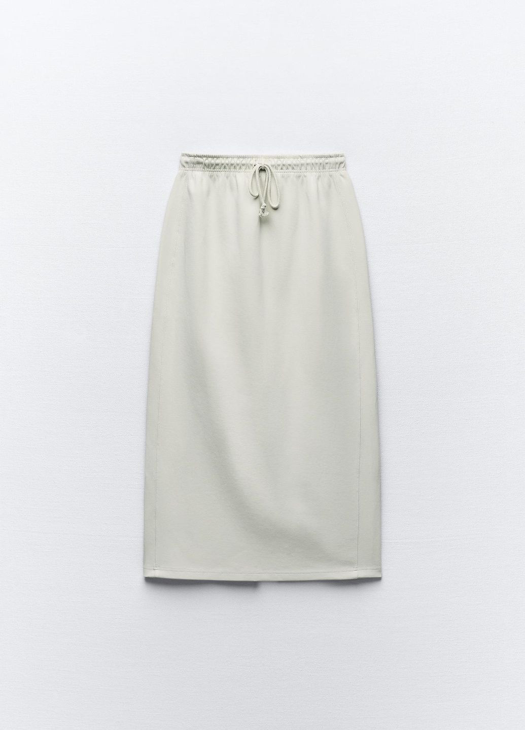 Песочная повседневный однотонная юбка Zara