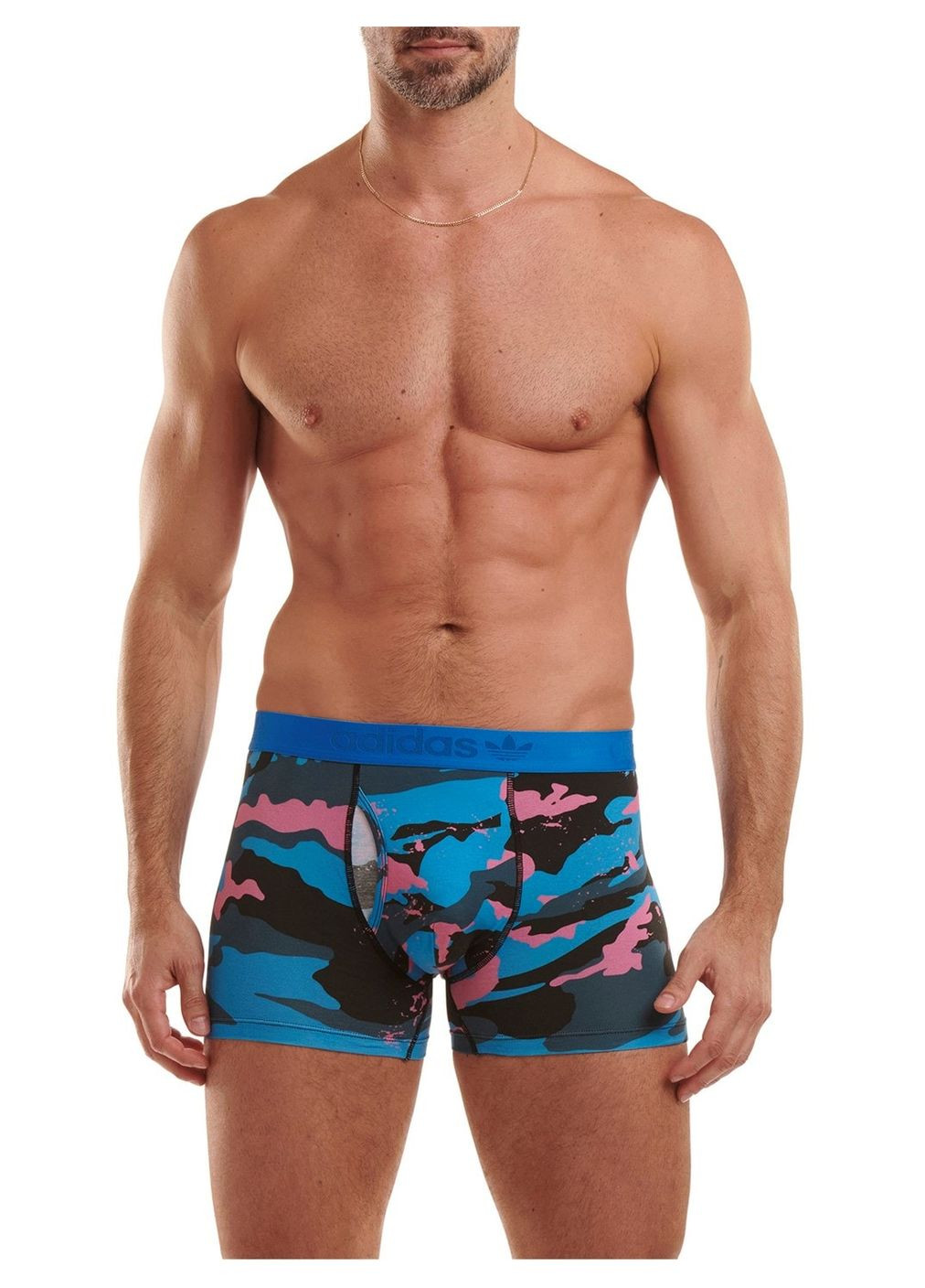 Набір 2 шт боксерки чоловічі труси Adidas Originals Mens Trunk Comfort Flex Cotton Black/Camo Prin (338590056)