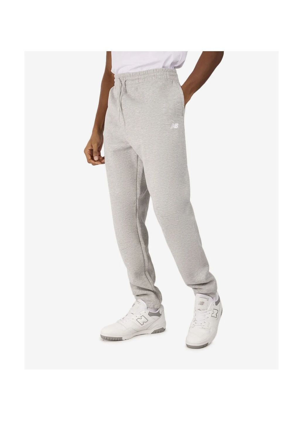 Штани чоловічі Brushed Back Small Logo Joggers Grey MP41503AG New Balance (365961795)