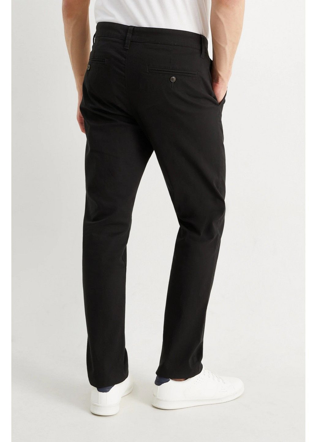 Черные кэжуал демисезонные брюки C&A