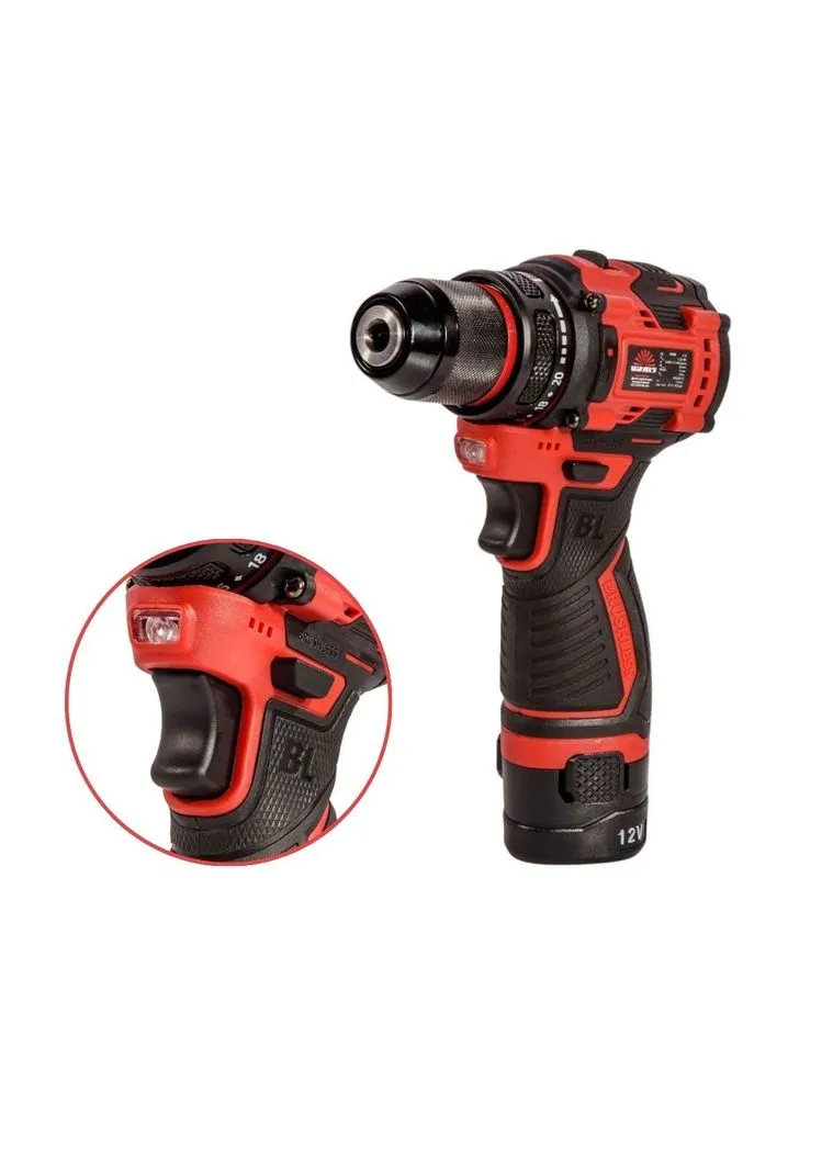Аккумуляторный дрель-шуруповерт Master AU 1232c BL Kit Vitals (396460906)