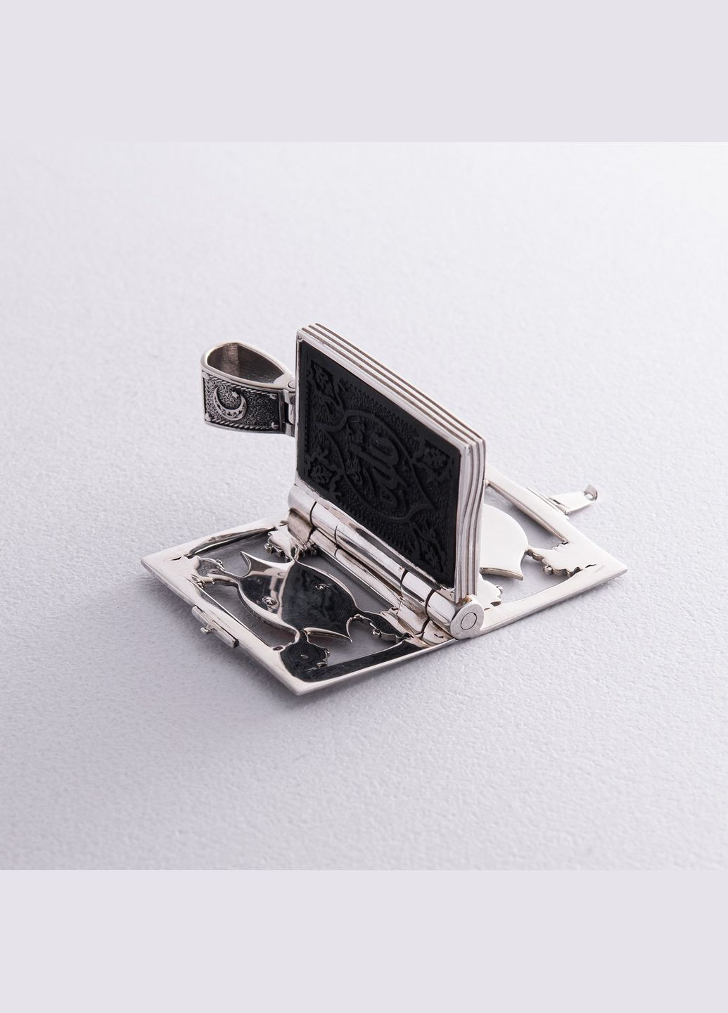 Серебряный кулон Коран с эбеновым деревом 941 Oniks (362700192)