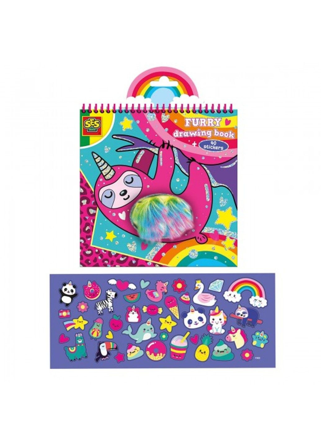 Книжка-розмальовка - Пухнастики Ses Creative (335055783)