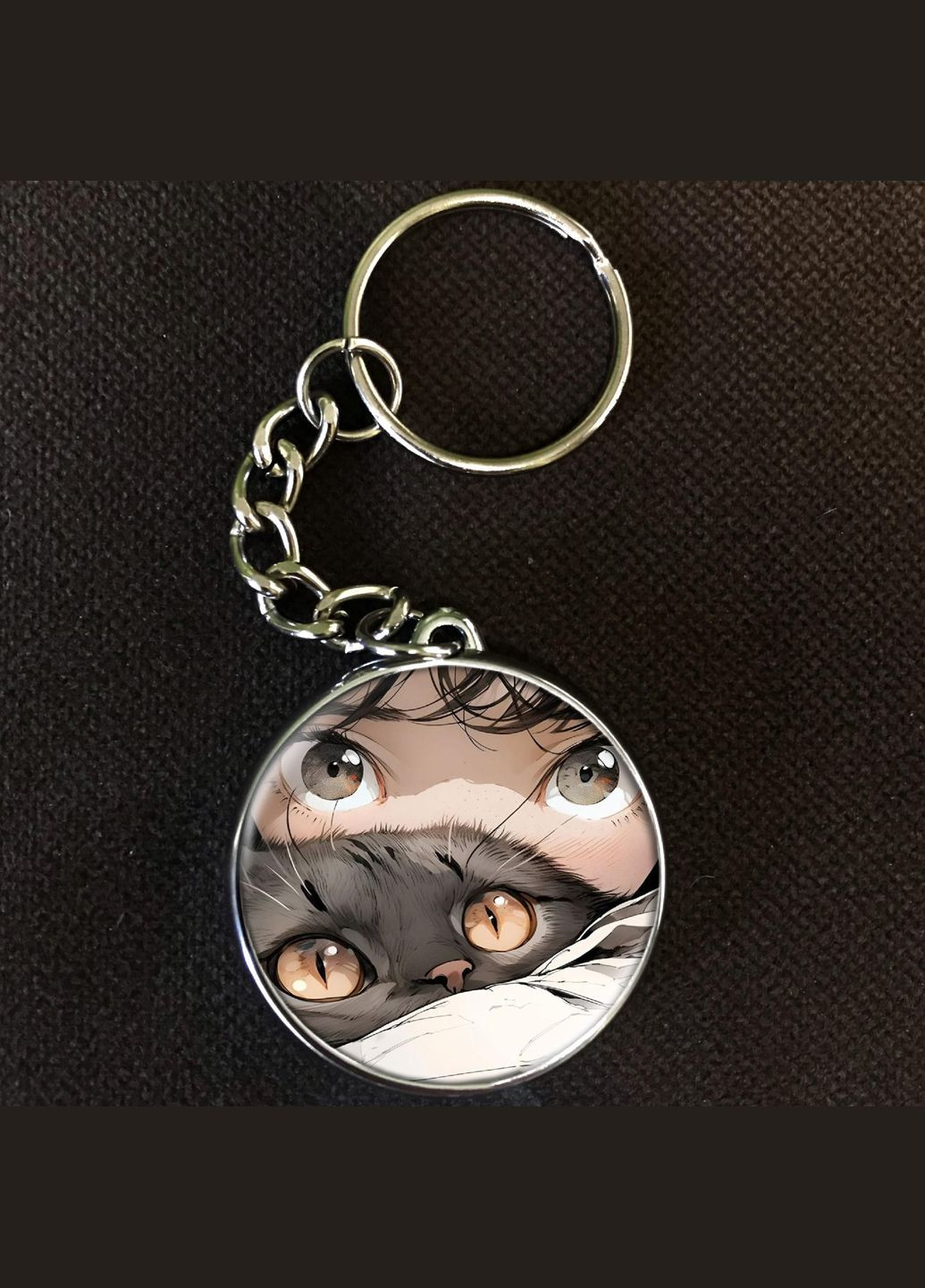 Брелок Кот #013 silver No Brand (327220346)