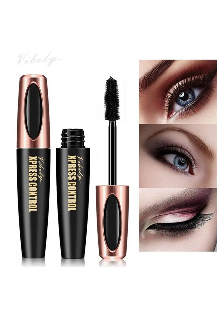 Туш для вій 4D Xpress Control з ефектом подовження 13 мл Vibely (336964213)