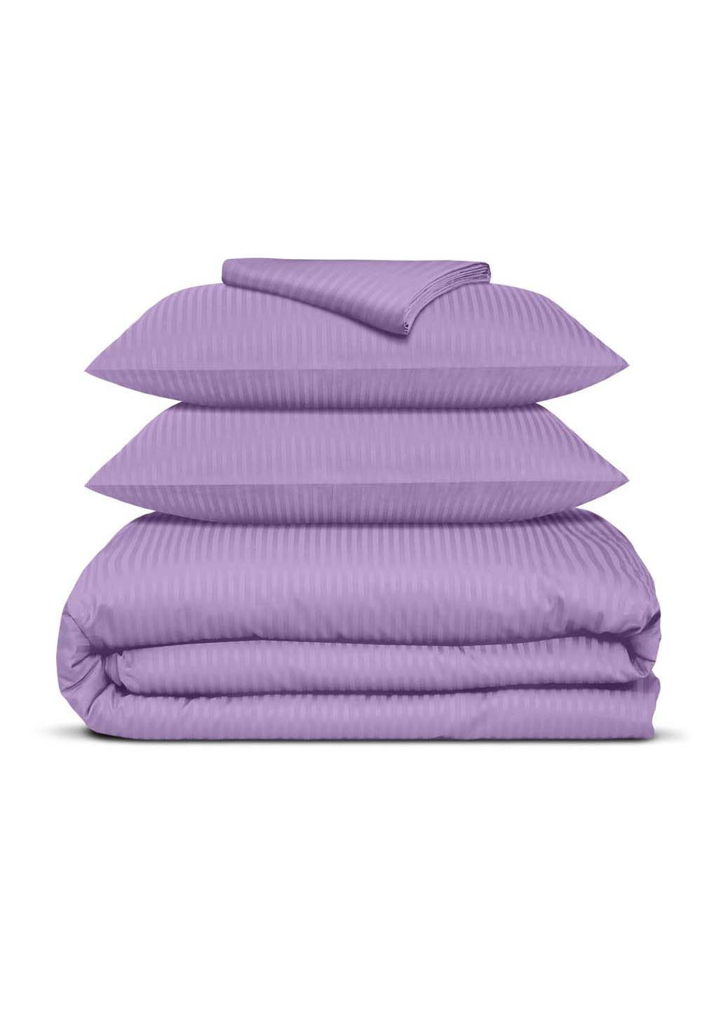 Євро постіль сатин з простирадлом на гумці AMETHYST CS1 200х220 см Cosas (307477849)