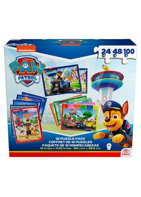 Набір пазлів Paw Patrol 12 в 1 (SM98343/6066856) Spin Master (367059699)