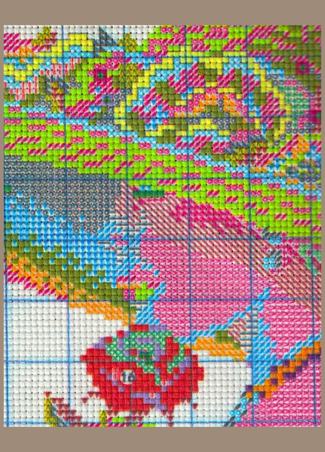 Набор для вышивания по нанесённой на канву схеме "Beauty woman". AIDA 14CT printed 33*43 см Joy Sunday (313613238)