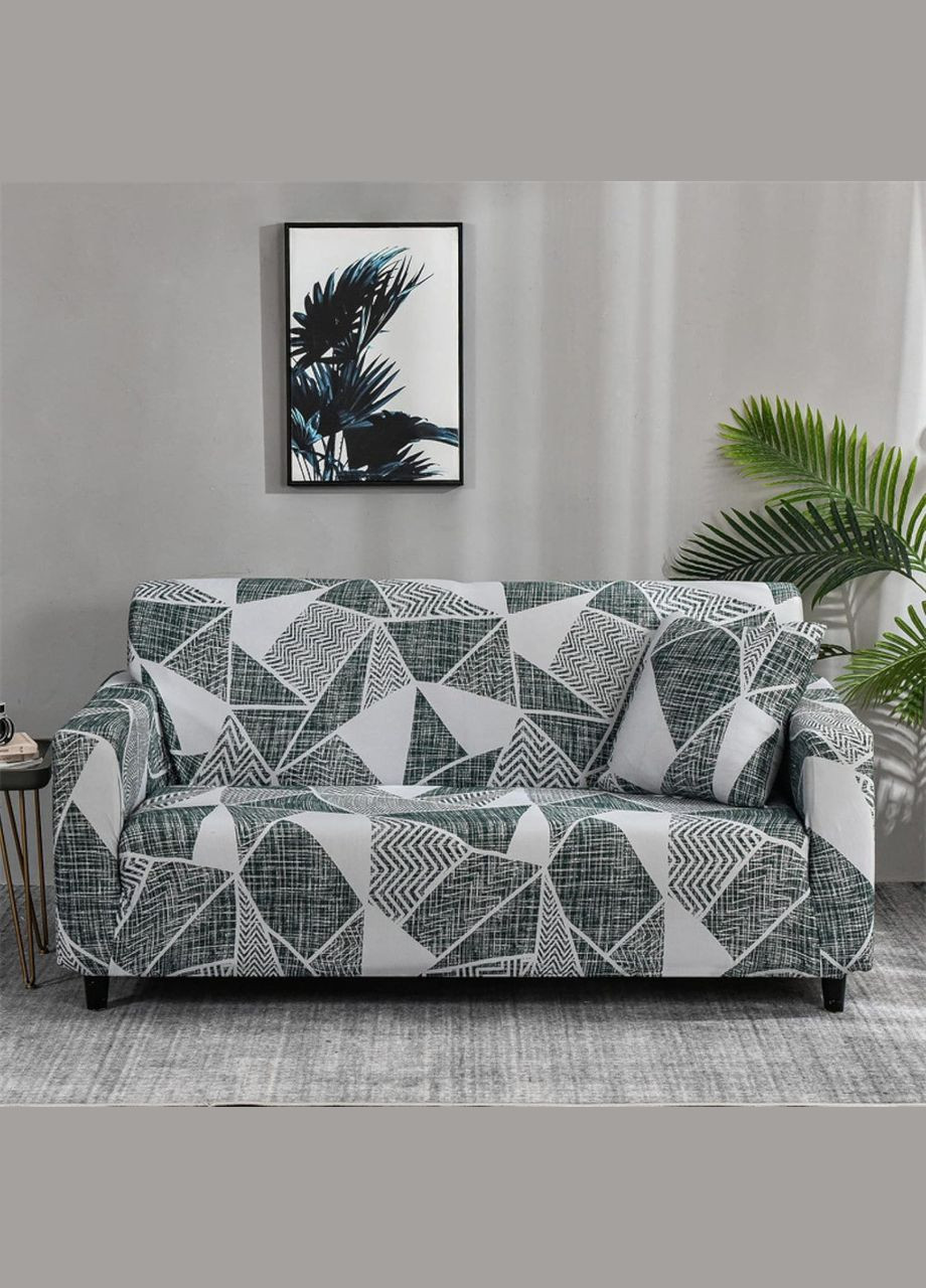 Чохол для дивана тримісний універсальний трикотажний (81112) Love You (334713400)