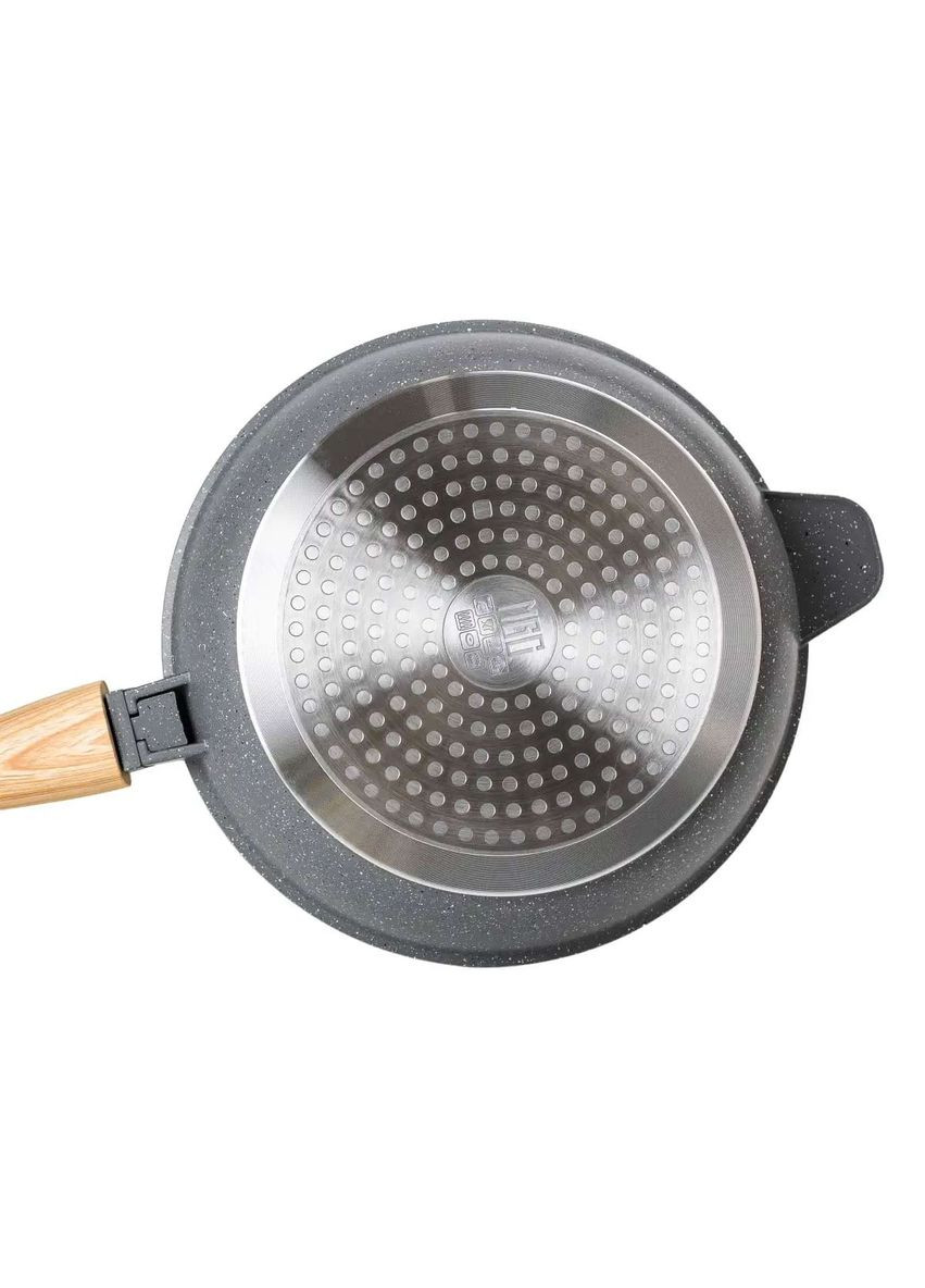 Сковорода універсальна алюмінієва 24 см зі знімною ручкою, MGC (328440951)