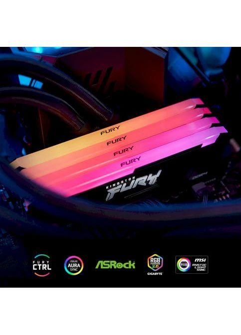 Модуль пам'яті 32Gb DDR4 3600MHz FURY Beast RGB (KF436C18BB2A/32) Kingston (323429535)
