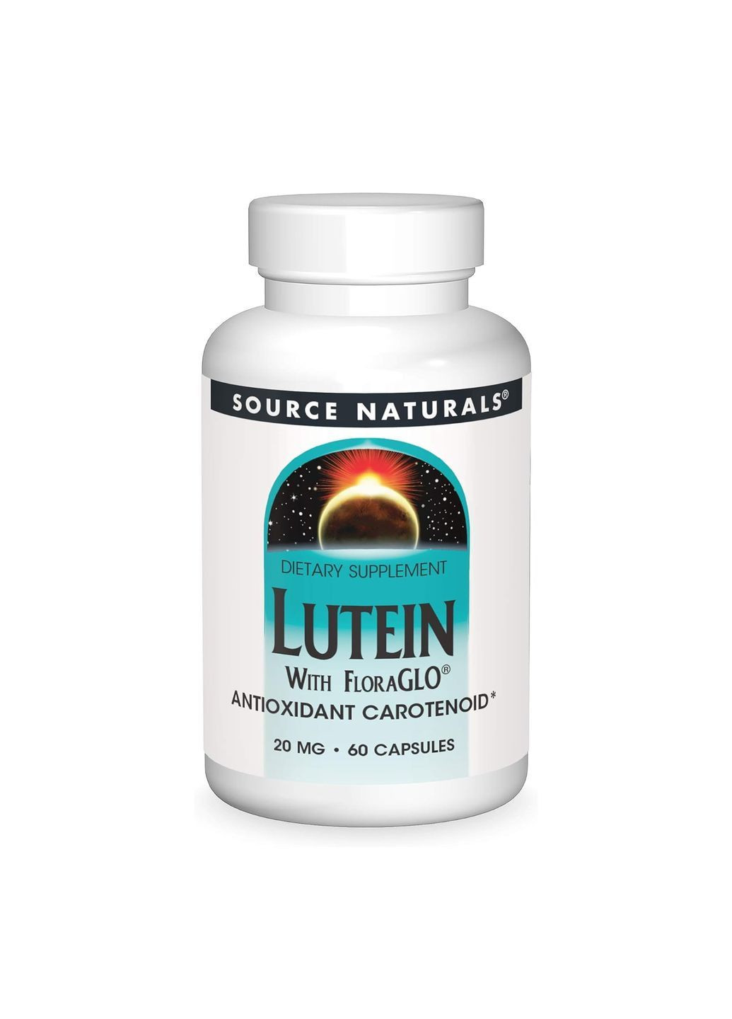 Лютеин Lutein 20 мг 60 капсул Source Naturals (370169275)