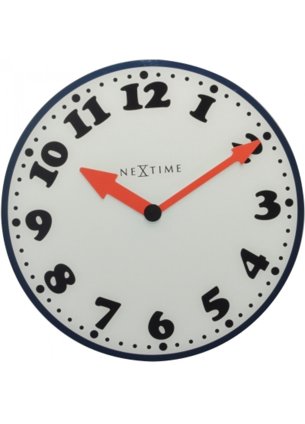 Настінний годинники "Boy" із червоними стрілками Ø43 см NeXtime (290185927)