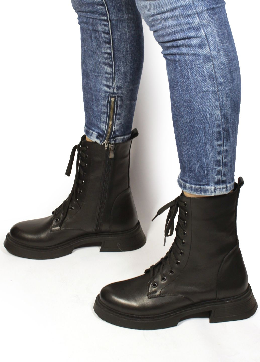 Зимние ботинки тимберленды It-Girl со шнуровкой