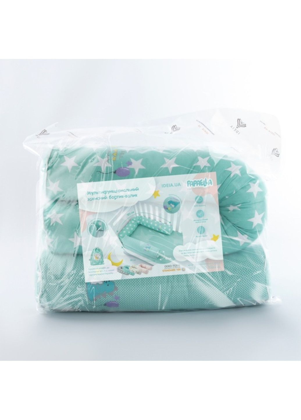 Бортик валики "PAPAELLA" 60х15 см, 120х15 см 2 шт (дитячі) бавовна IDEIA (332163747)