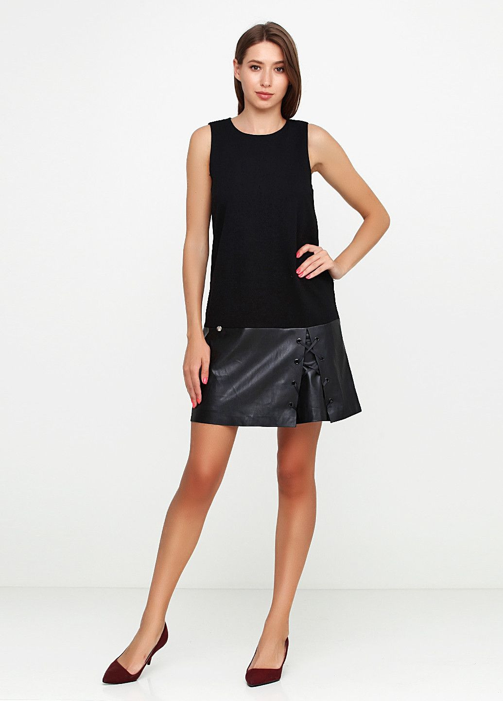 Черное повседневный платье бордовый Liu-Jo однотонное