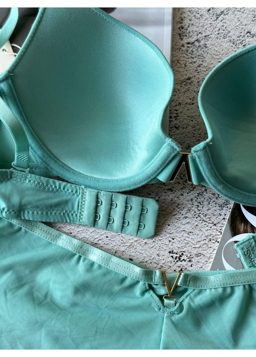 Бірюзовий жіноча нижня білизна комплект бірюза Weiyesi