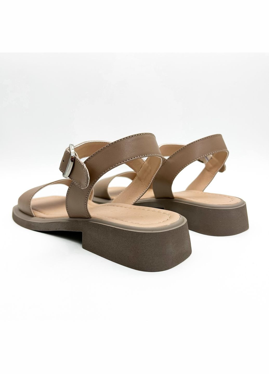 Бежевые босоножки (р) кожа 0-1-1-112-8n Danler с ремешком