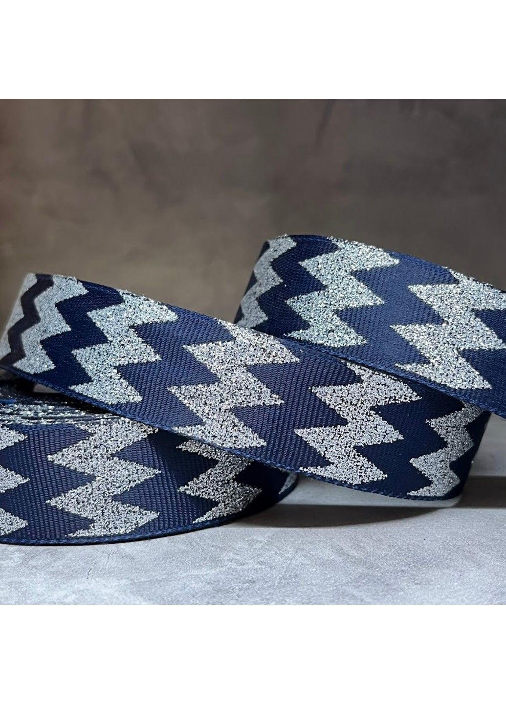 Репсовая лента 2,5 см, с рисунком, арт 02034, 1 метр No Brand (315764913)