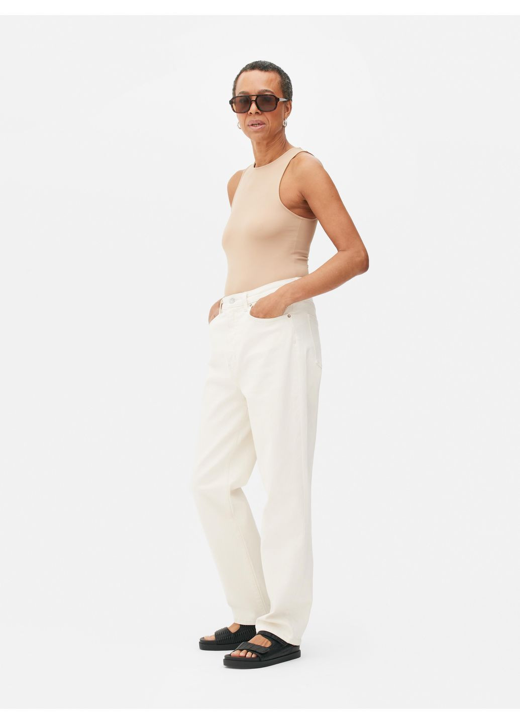 Джинси демісезон,молочний, Primark - (369624149)