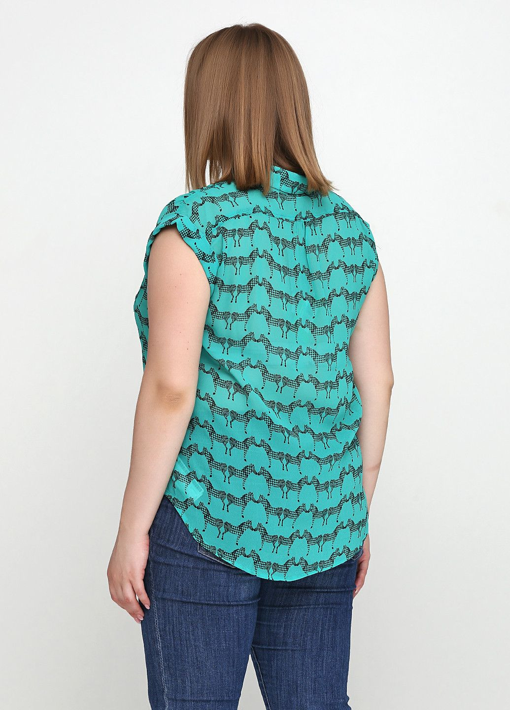 Бірюзова блуза бірюзовий Axel
