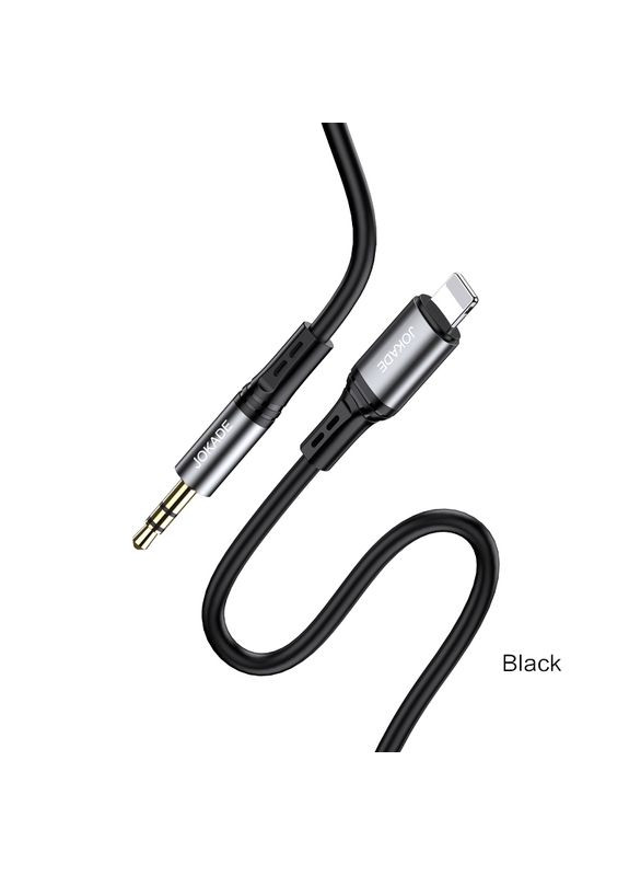 AUX кабель JA106 3.5мм – Lightning- чорний Jokade (368852394)