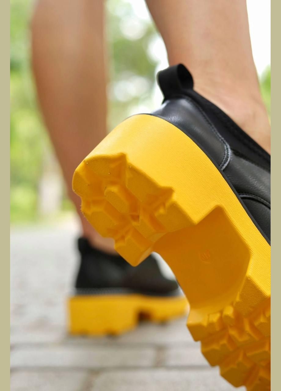 No Brand Туфли женские черного цвета лоферы черный з искусственная кожа, — демисезон (332054530)