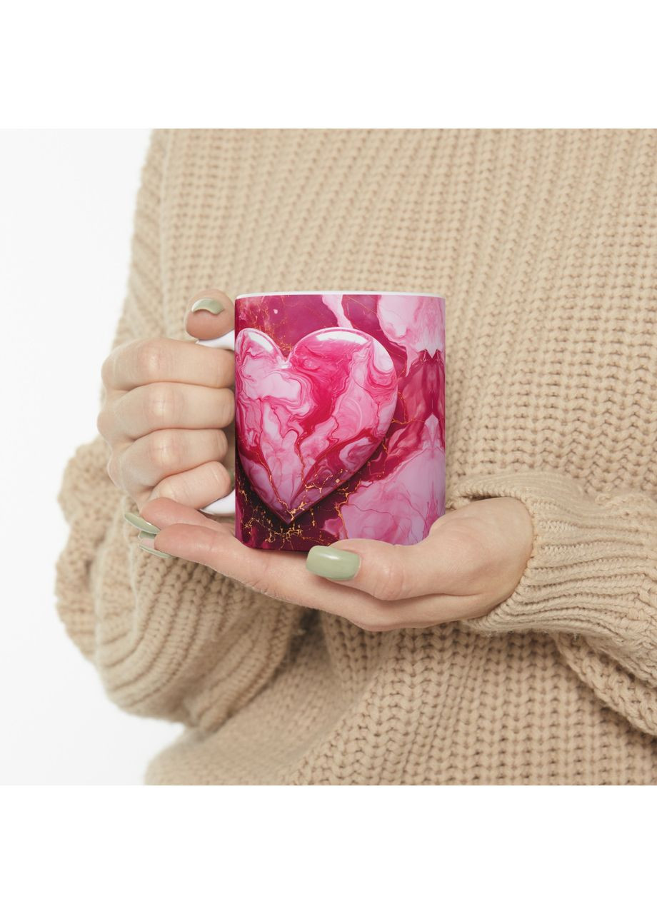 Керамическая чашка с дизайном "Палитра сердец" - 35 No Brand (368671742)