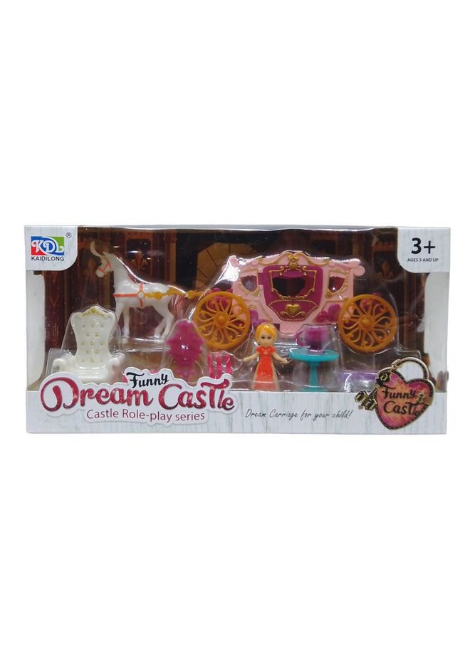 Игровой набор с каретой "Dream Castle" (розовый) MIC (290251301)