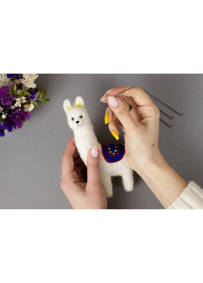 Набір для творчості "Лама" ВАЛ-008 валяння іграшки Toysi (392693231)