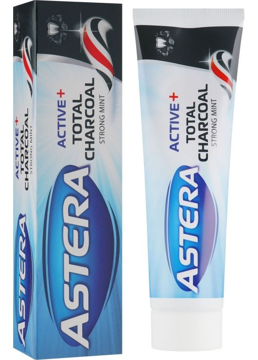 Зубная паста Activ + Total Charcoal 100ml (756037-31102534) Astera (368655122)