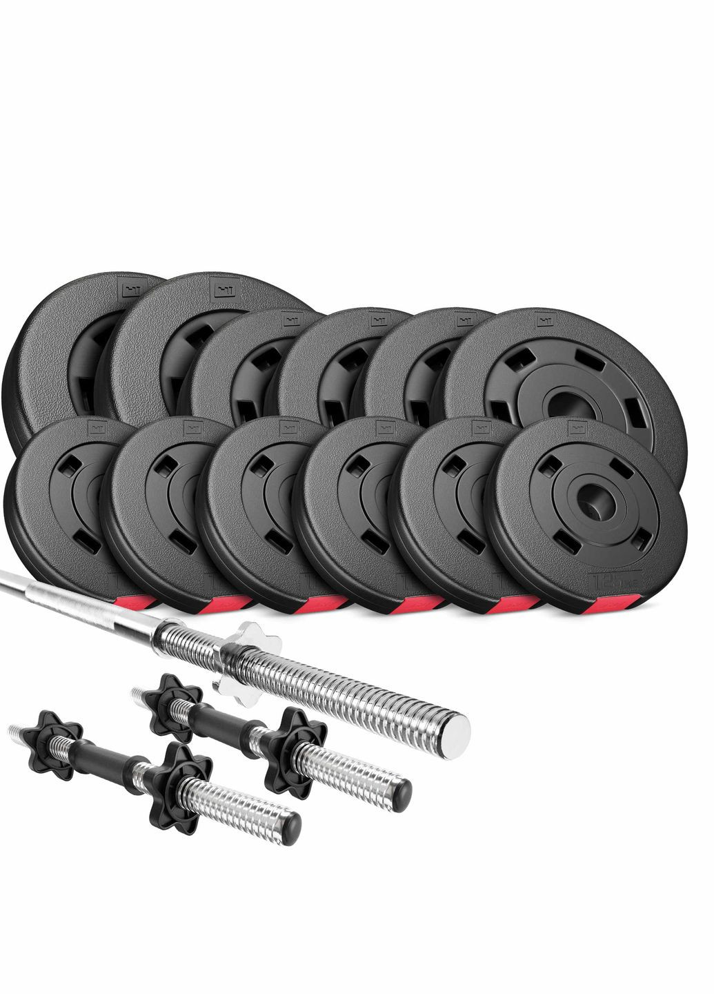 Набор Premium 38 кг со скамьей HS1075 Pro, штангой и гантелями. Hop-Sport (304267083)