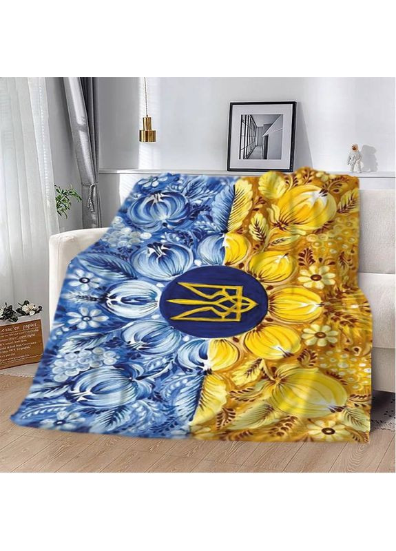 Плед патриотический 3D Цветочная Слава 12381 160х200 см FlexDress (368762479)