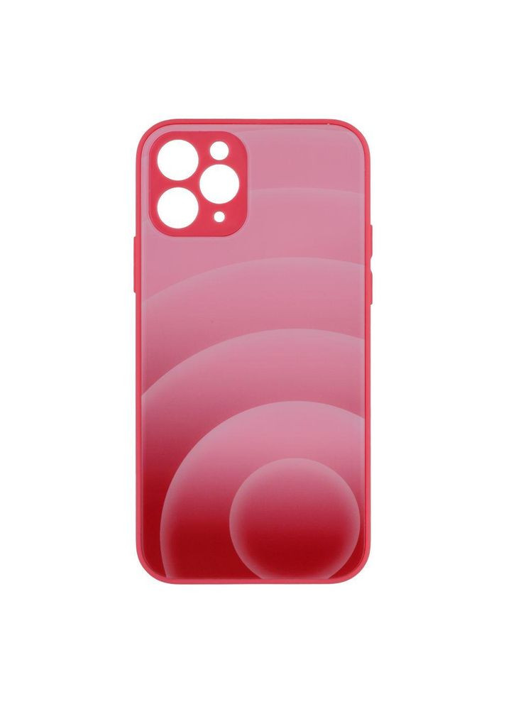 Накладка Glass TPU Prism Circles для iPhone 11 Pro Rose-Red Epik (304729921)