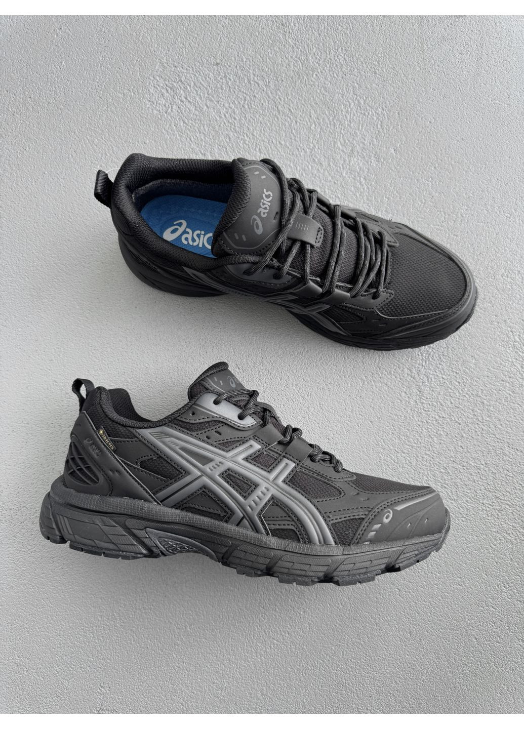 Черные демисезонные кроссовки мужские Asics Gel-Nunobiki Black Gore-Tex | Асікс Гель-Нунобіки