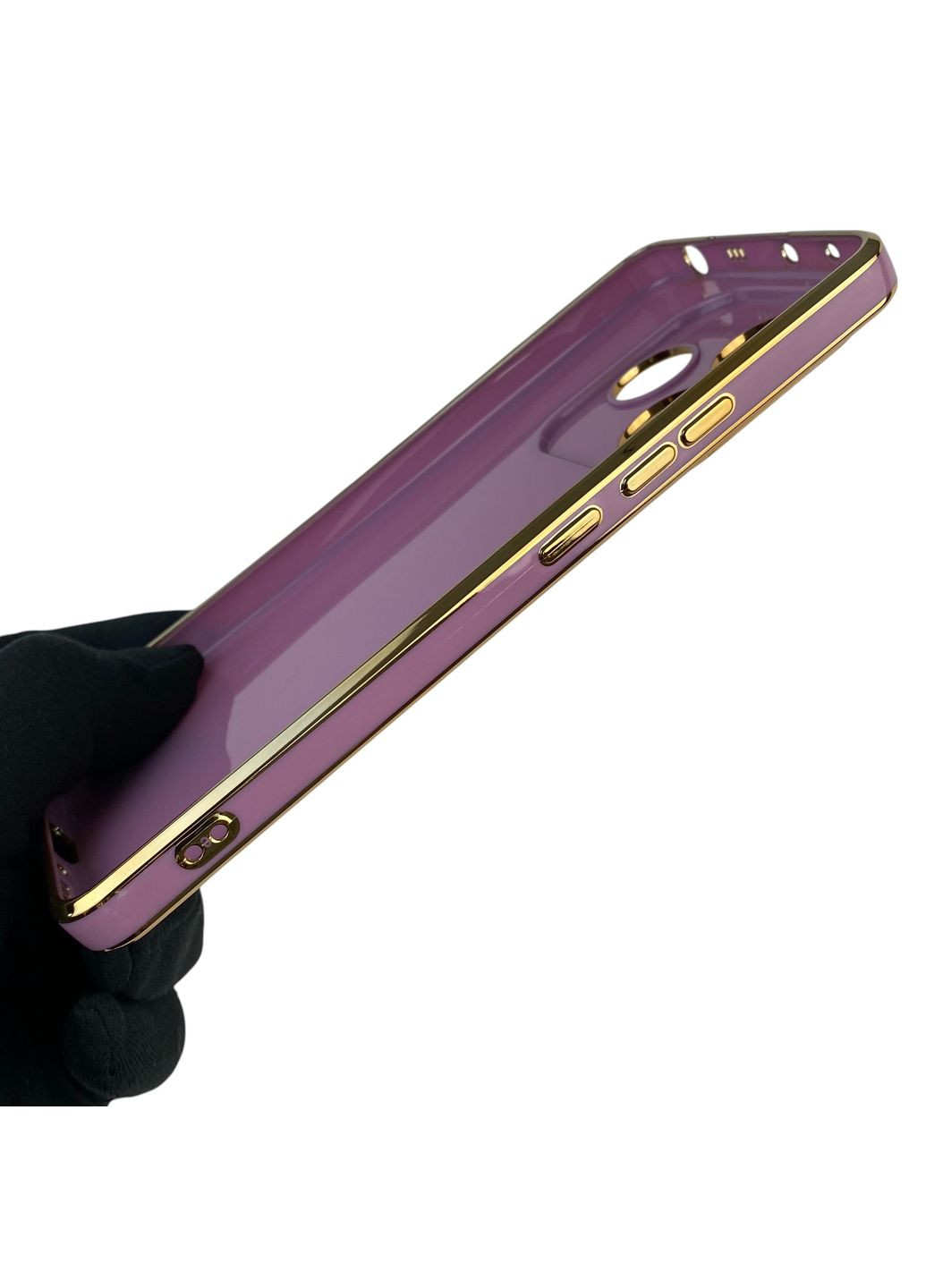 Чехол для Redmi Note 14 5G с кольцом MagSafe с золотой окантовкой на редми нот 14 черничный gs1 Xiaomi (366236467)