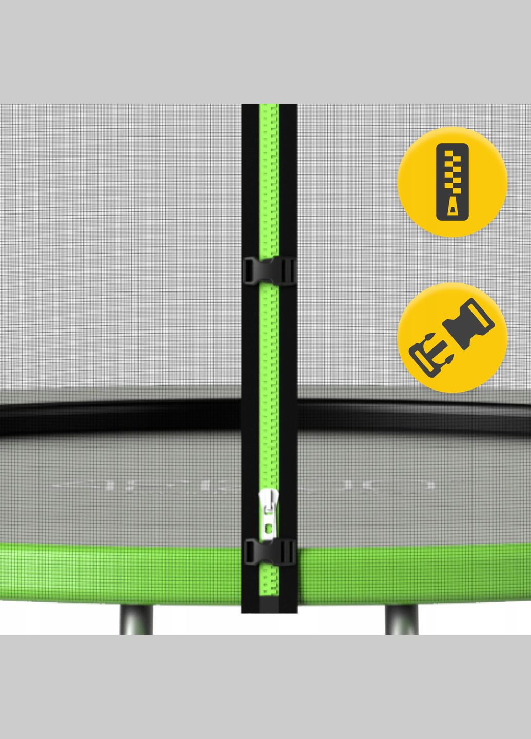 Батут із зовнішньою сіткою Classic 10FT 312 см Black/Green () 4FIZJO P-5907739314130 (344588334)