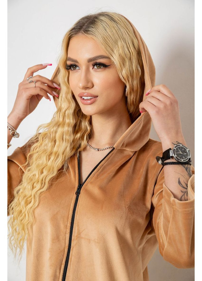 Халат жіночий велюровий на блискавці Sport Line (361149102)