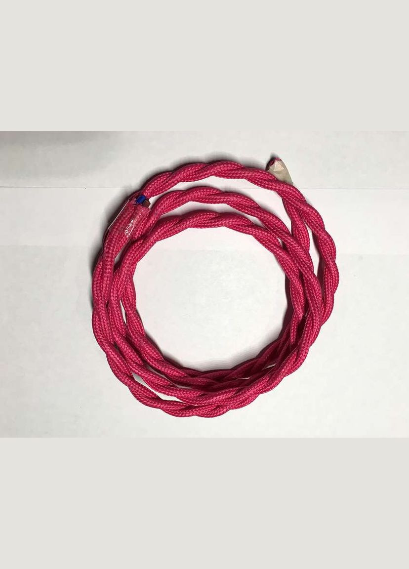 AMP кабель deep pink звитий текстильний 2x0.75 Levistella (282843661)