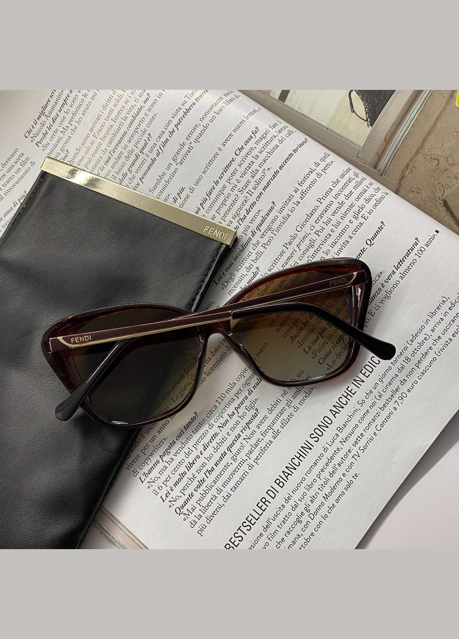 Брендовые женские солнечные очки (3220) brown No Brand (322156691)