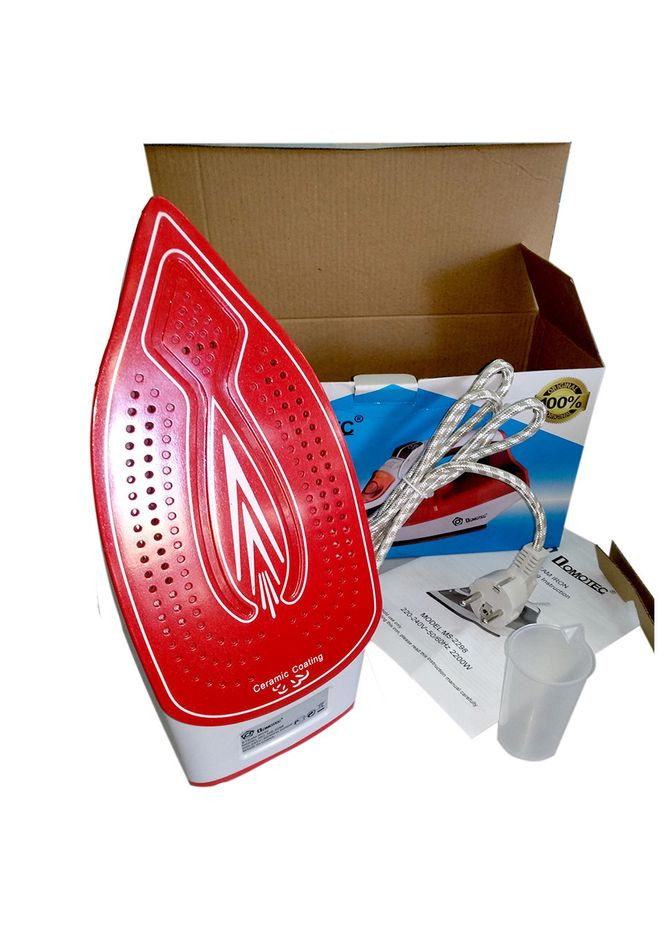 Прасувальний хороший парова праска MS 2298 2200ВТ з керамічним покриттям підошви для прасування одягу Domotec (297331605)